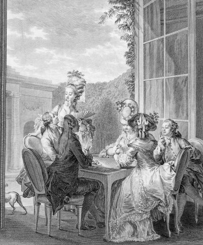 The Whist Party, 1783 by Jean Michel the Younger Moreau